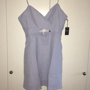 Blue Pin Stripe Summer Dress